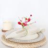 Yousheng Heart Shaped Napkin Rings Simulated Flower Napkin Holder for Valentine's Day And Wedding Elegant Table Setting Decor