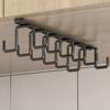 Двухрядные многофункциональные вешалки для хранения, шкафы без сверления, подстаканник, кухонный инструмент, подвесной органайзер, полка для хранения