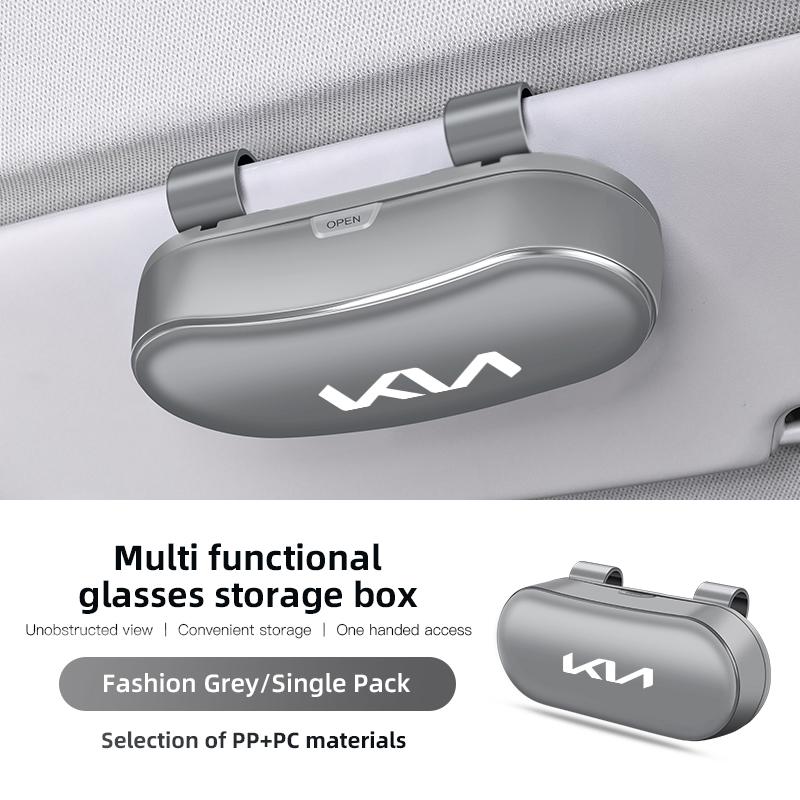 BTSOM1 Car Glasses Box Portable Auto Sunglasses Holder Eyeglass Case For KIA K5 K9 Sorento Ceed Sportage Carnival Stinger Forte Niro
