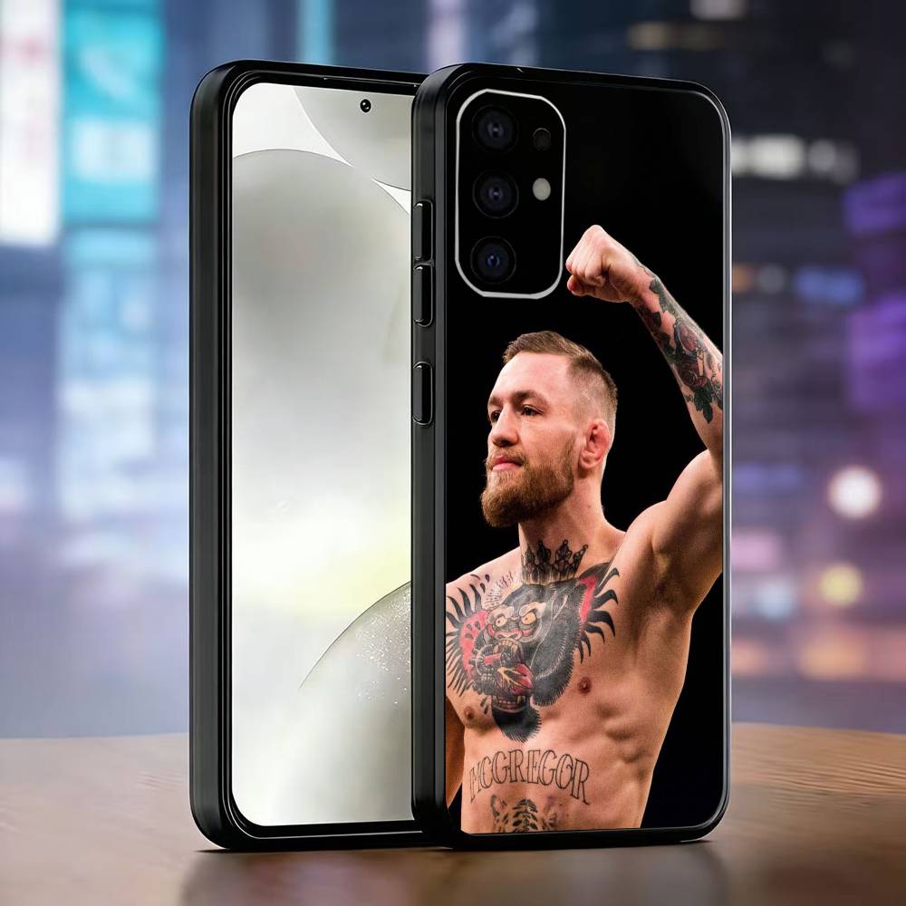 Боксерский чехол для телефона Конора Макгрегора для Samsung S25, S24, S21, S22, S23, S30, Ultra, S20, Plus, Fe, Мягкий силиконовый черный чехол