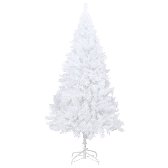 VidaXL Arbre de Noël artificiel avec branches épaisses Blanc 180cm PVC