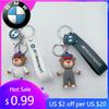 LNMAT1 Car Sticker New Little Bear Doll Car Logo BMW Emblem Luxury Car Keychain For BMW X1 X2 X3 X4 X5 X6 3 5 Series M2 M3 M4 M5 M6 M7