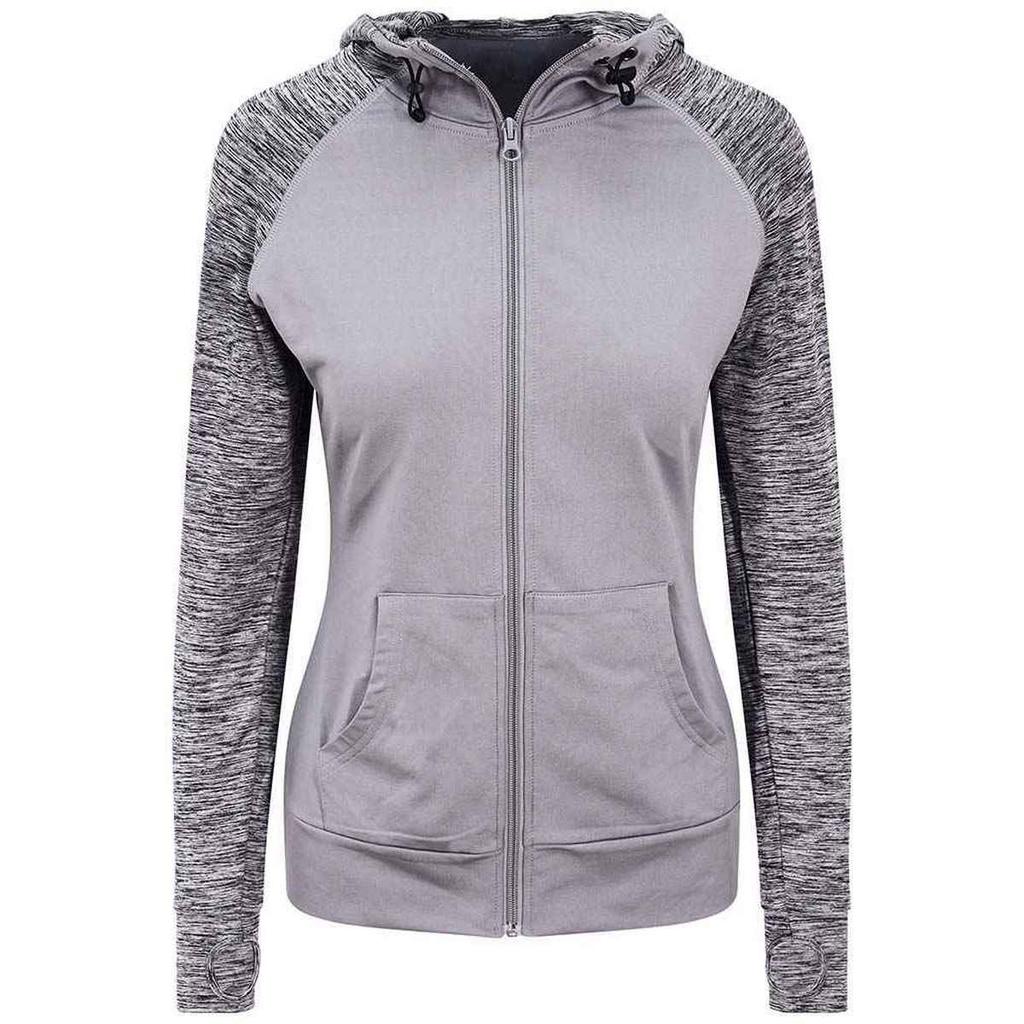 Just Cool Womens/Ladies Cool Contrast Full Zip Hoodie
