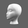 Women Foam Head Practical Styrofoam Foam Head Model Polystyrene Lightweight  Portable Fashion for Home Travel and Salon
