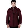 Winter Woolen Coat Men's Thickened Medium and Long Casual Solid Color Men's Woolen Coat