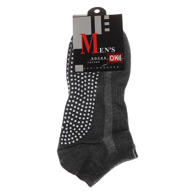 1 пара мужских удобных носков, дышащие, нескользящие, носки для пола, хлопковые, нескользящие, для йоги