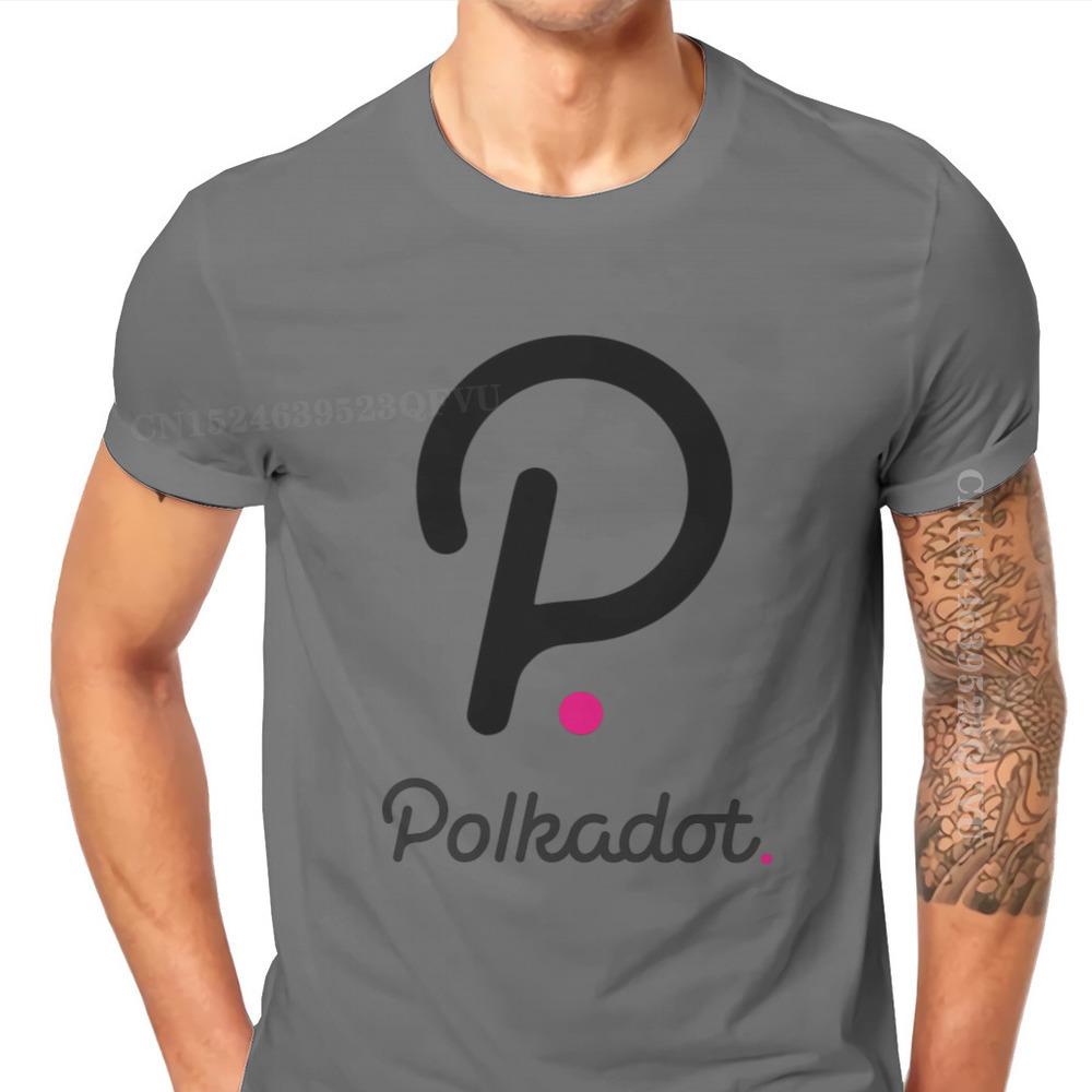 Polkadot Cryptocurrency Crypto Miner Men T Shirts Classic Graphic Big Size Vintage Tshirts Top Sell Harajuku Men Tshirt Clothing