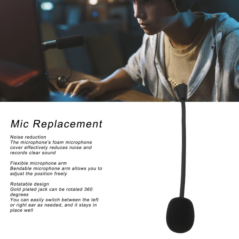 Mic Replacement for Hyper X Cloud II Wireless for Cloud Core for Cloud Pro Silver for Cloudx