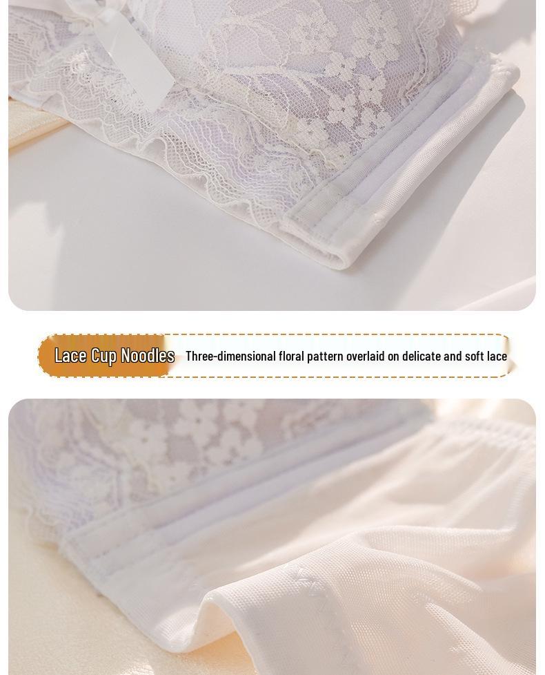 Элегантный кружевной модальный регулируемый комплект бюстгальтера - Сексуальный и соблазнительный в красном