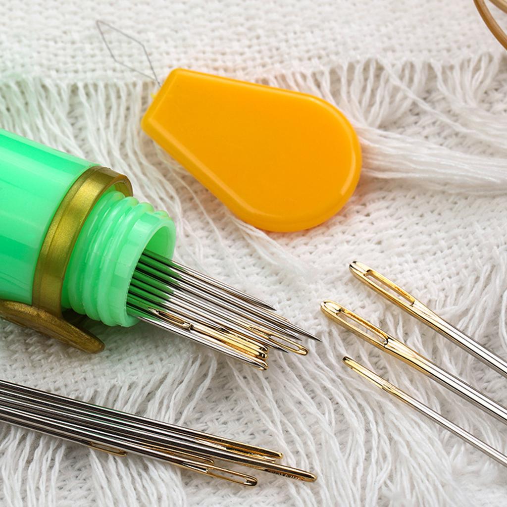 Игла с большим ушком Набор игл для ручного шитья Наперсток для шитья Игла для вышивания Игла для вязания пряжи для рукоделия