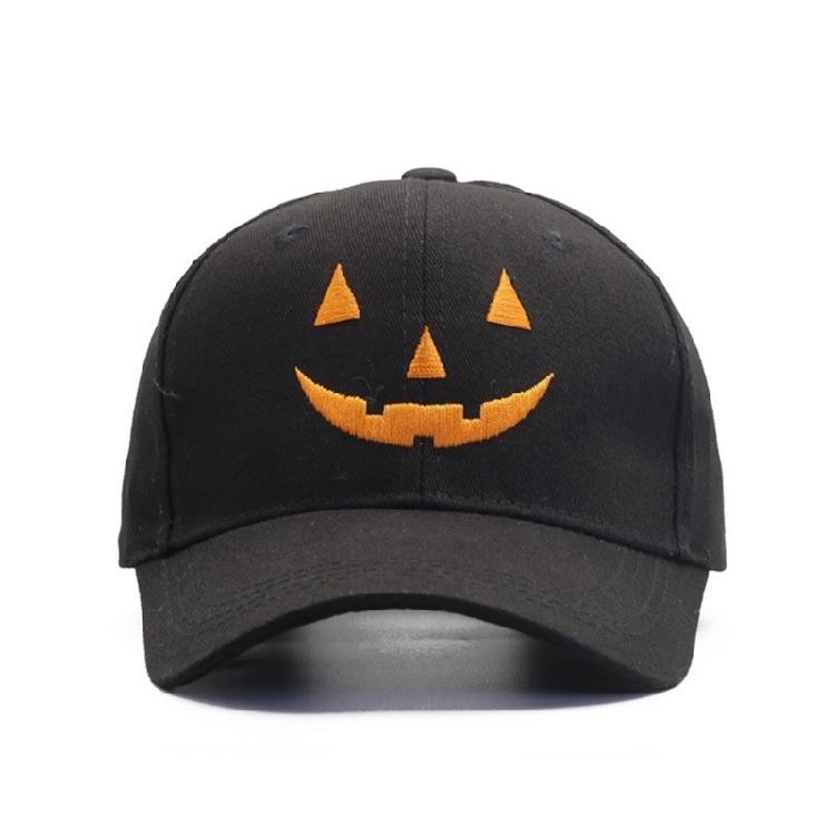 Halloween Baseball Hat for Kids Adult Festival Embroidered Pumpkin Faced Hat Punk Hiphop Hat Holiday Celebrate Party Hat