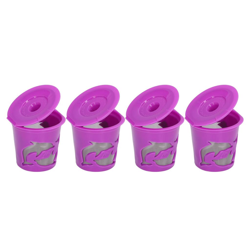 100ML 4Pcs Refillable Reusable Coffee Capsule Cup Filter for Coffee Machine Accessories