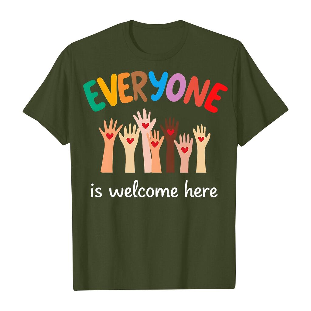 Взрослые Повседневные Ежедневные Круглый вырез с принтом Короткие рукава Футболка Топ с буквами