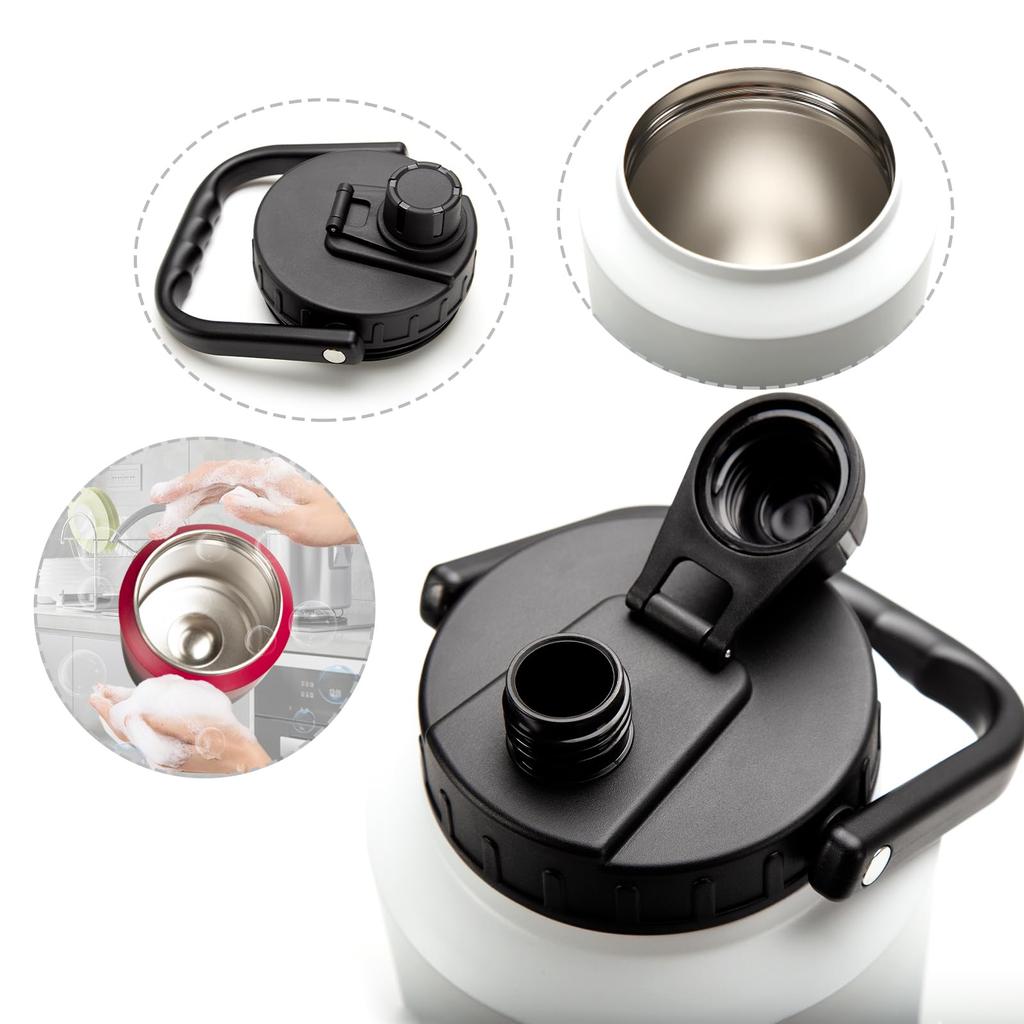 Бутылка для воды CHENGWEI 4 литра, термос из нержавеющей стали, большая емкость, легко моется, для питья, для кемпинга, с вакуумной изоляцией, для скалолазания, широкие