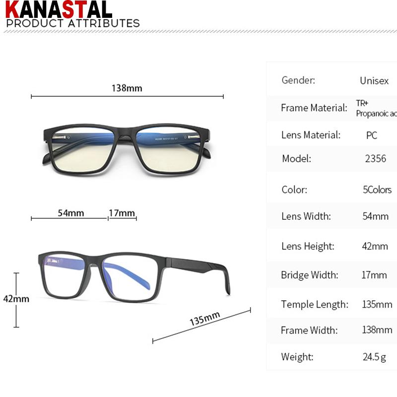 Мужские очки Оправа Женские очки для чтения с блокировкой синего света Оптические линзы Рецептурные очки для близорукости TR90 Anti Ray Компьютерные очки