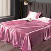 Yousheng Glossy Satin Sheets Solid Color Bed Sheet with 2 Pillowcases Cooling Wrinkle-Free Silky Smooth Sheets for Most Bed Sizes