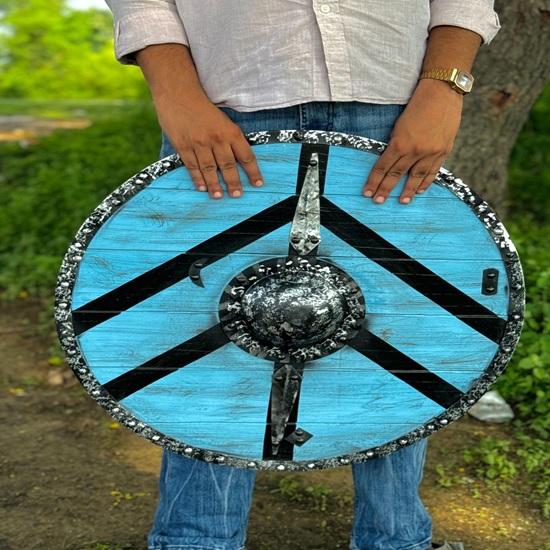 45.72 Cm Medieval Valhalla Viking Shield, Gift, Battle Ready Viking Shield, Norse Viking Round Shield, Viking Gift for Men Women