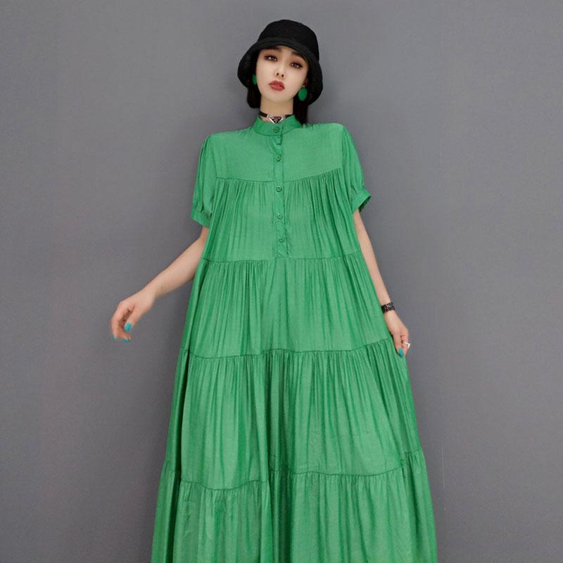 Xitao Плиссированное платье с подолом, модное новое женское повседневное стильное однотонное пуловерное платье для меньшинств, платье-кекс, DZL1080