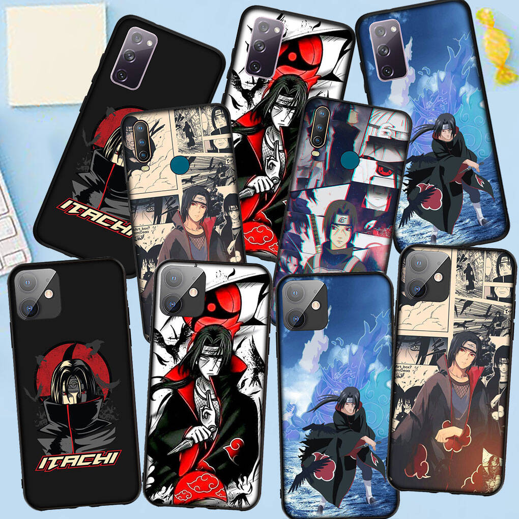 Phone Case for iPhone 17 15 16 Plus Redmi Note 14 12 11 13 Pro Max Huawei P30 P20 Lite Y9 OPPO A60 A40 A80 Wallpaper Itachi Uchiha Sasuke Naruto Cover