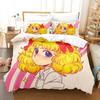 3D Print Manga Candy Bedding Set,Duvet Cover Comforter Bed Set Quilt Cover Pillowcase,King Queen Twin Size Boys Girls Adultse