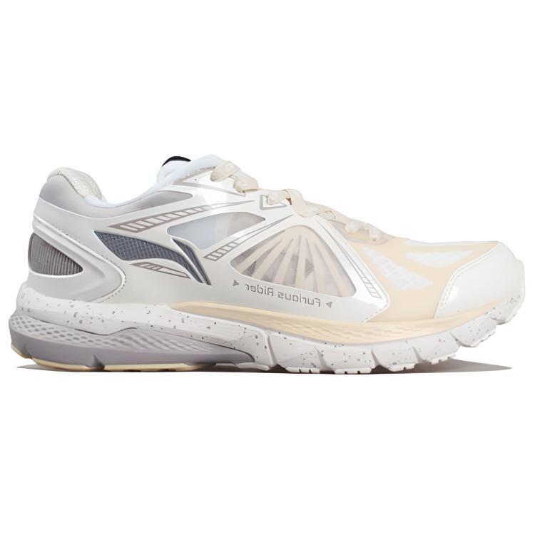 Li Ning Амортизирующие Скользкие Устойчивые к истиранию Дышащие Легкие Низкие Беговые Кроссовки Женские Бежевый ARZQ006-1