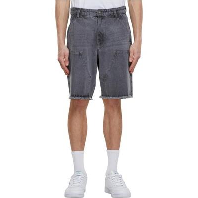 Мужские джинсовые шорты Urban Classics средней длины с открытым краем