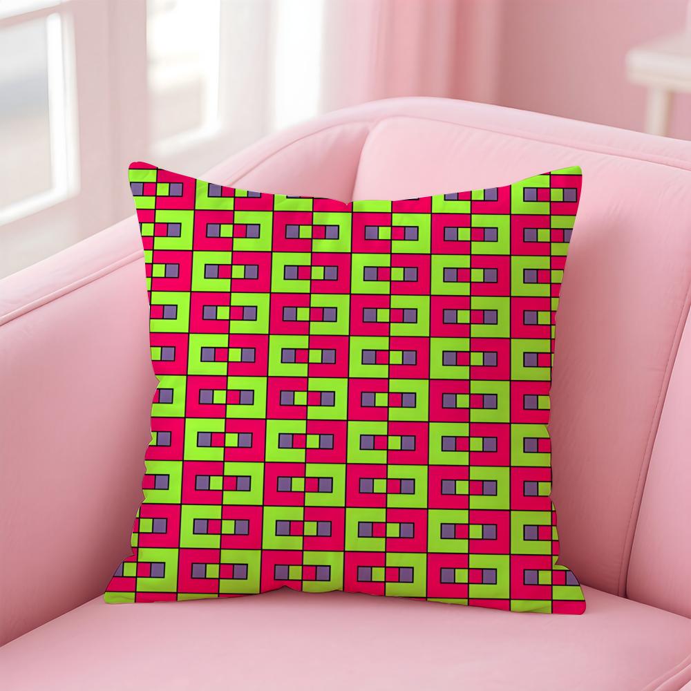 Artistic Background Patterns Cushion Cover Comfortable Reversible Pillow Cover Ideal for Car Sofa Bedroom  Beyond