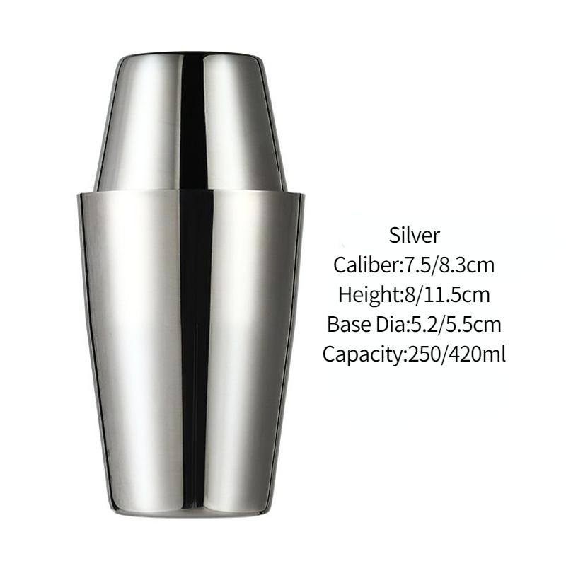 Барный шейкер для коктейлей Бостонский шейкер Нержавеющая сталь Шейкер с гравировкой Барный аксессуар Инструменты бармена Для дома и бара