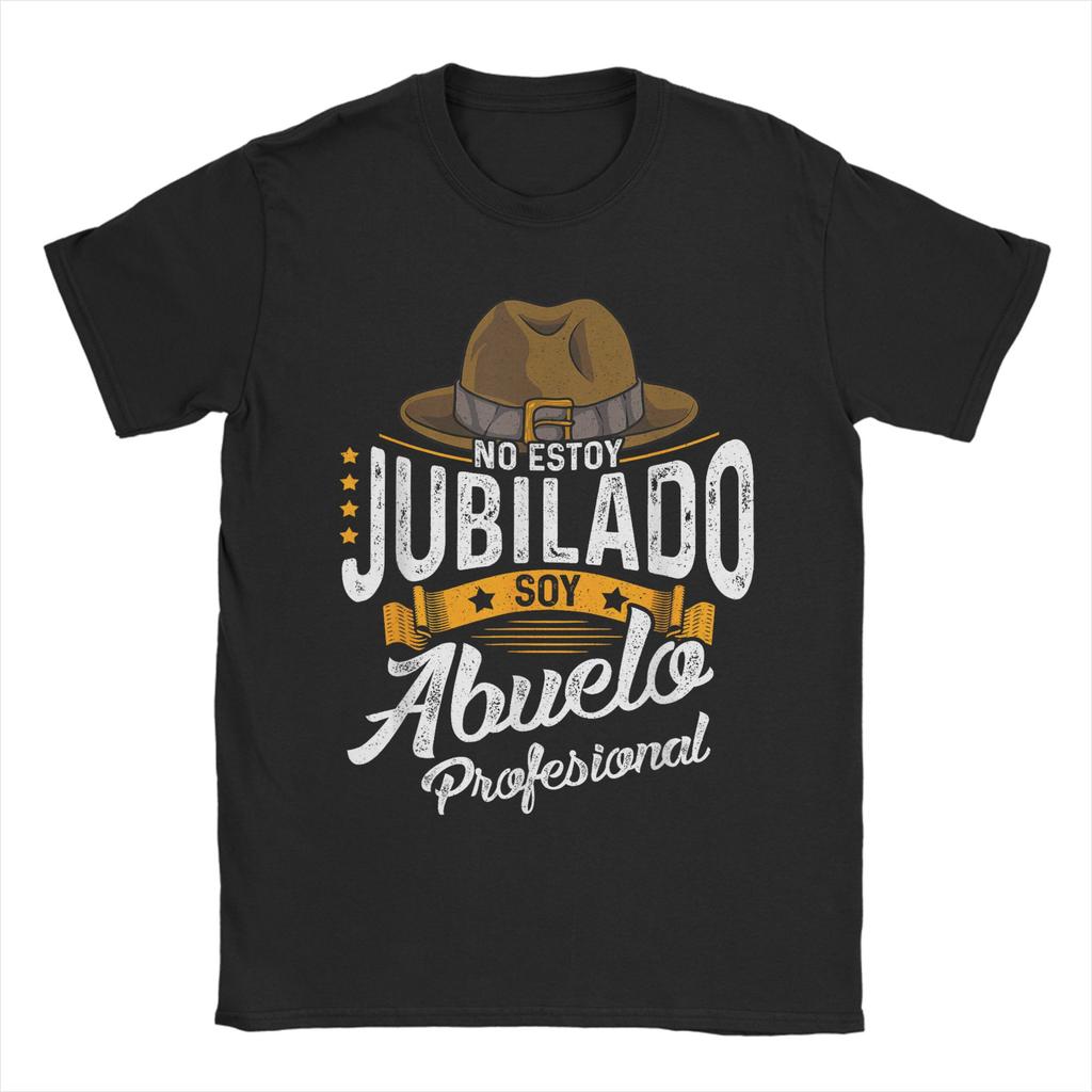 Unisex Unisex Printed No Estoy Jubilado Soy Abuelo Profesional Tee T Shirt Cotton Tshirts Clothing