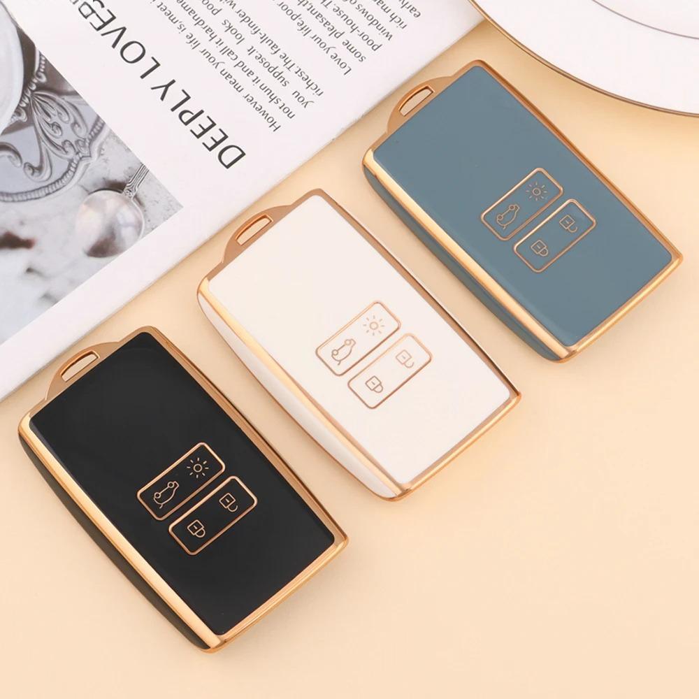 TPU Car Key Cover Case Fob for Renault Captur Megane Talisman Espace Clio Zoe Koleos Scenic 4 Arkana Dacia Sandero Card