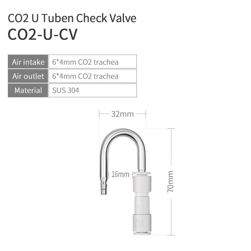 Week Aqua 304 Stainless Steel CO2 Atomizer Bubble Counter Diffuser Check Valve For Aquarium Plants Fish Tank