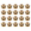 20PCS Brass Misting Nozzles 1/2 Inch Adjustable Dust Removal Cooling Atomizers Nozzles for Lawn