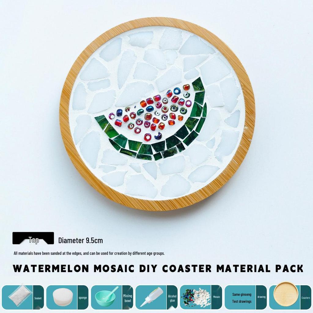 DIY Handmade Mosaic Coaster Kit for Students - Perfect for Kindergarten Activities and Halloween Crafting
