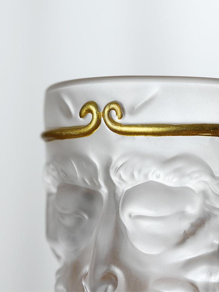 Бокал для вина с изображением обезьяны Сунь Укун, 3D-чашка для виски, короткая, для питья, прозрачная, для бренди соджу, стеклянная посуда для вина, кофе