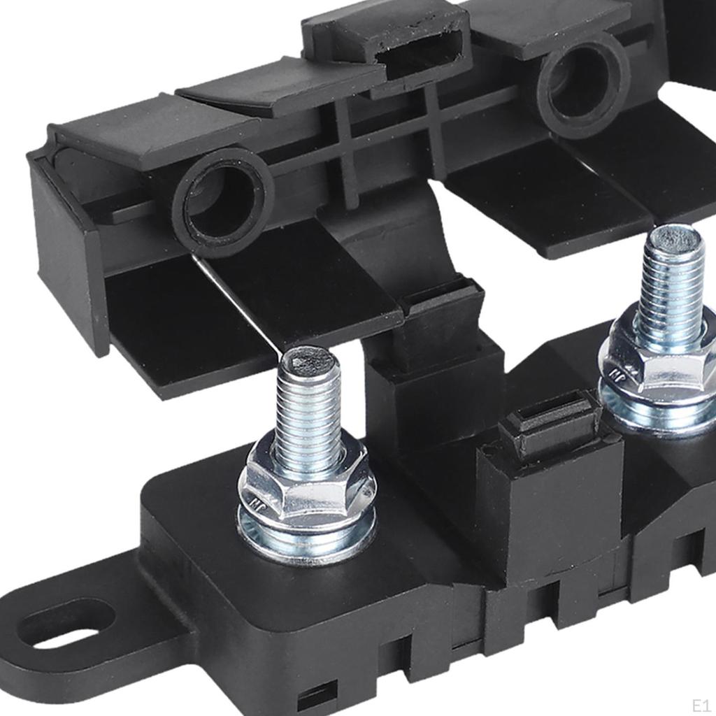 Fuse Holder Block M8 Studs Box Replaces with Cover 40A-500A Max 70V for Vehicles