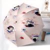 Snow White,Apple,Bird Fashion Umbrella, Automatic Opening and Closing Cartoon Design, Iron Ribs and Handle, 8 Ribs, Suitable for All Occasio