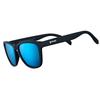 Goodr Mick Midnight Ramble Polarized Sunglasses for Men and Black Solid Frame with Blue Reflective UV400 & Keith's Women, Lenses, Protection,