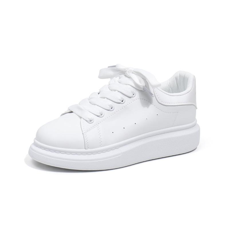 Светящиеся туфли McQueen маленькие белые туфли для женщин и мужчин 2 новых студенческих кеда для пар дышащие спортивные и повседневные туфли тренд