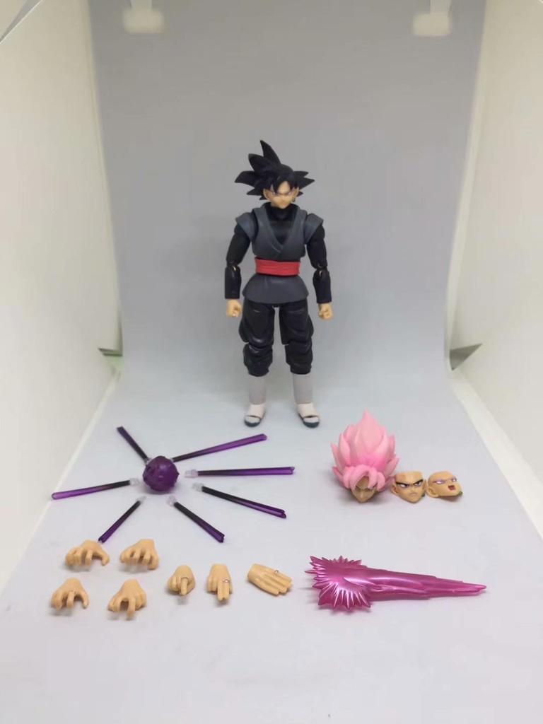 Подвижные Фигурки Super Saiyan God Красные Волосы Гоку Гоку Черный Розе Замасу Со Сменными Частями