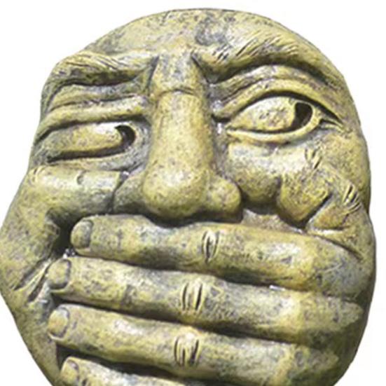 Забавное лицо дерева уличное не слышу не вижу не говорю статуя лица садовый обниматель дерева дворовое искусство украшения для дома стены заборов двери