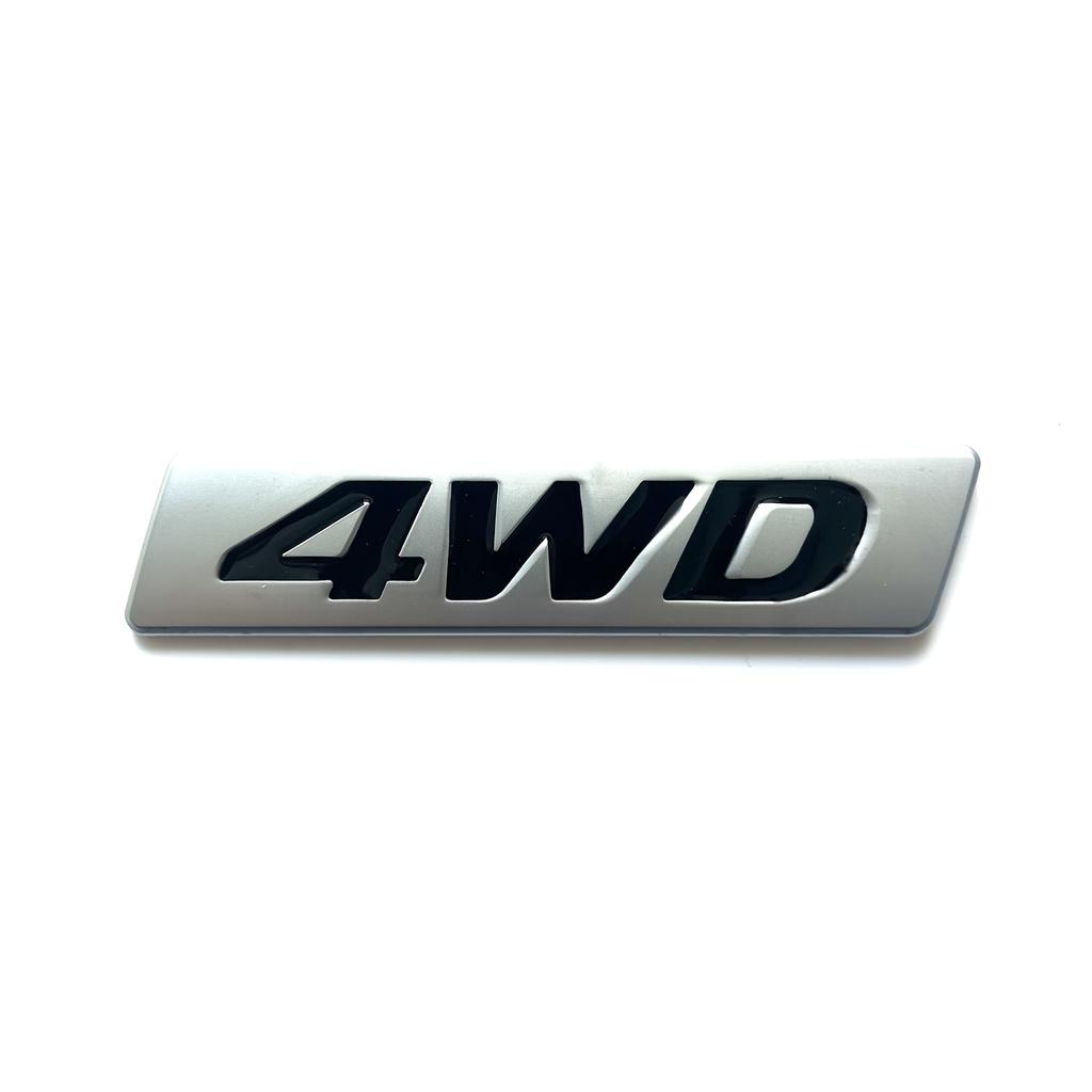 3D Metal Emblem Four-Wheel Drive 4WD Sticker Suitable for Cars Trucks Motorcycles SUVs Hood Trunk Fender Side Door, Body Decorative Decal Accessories
