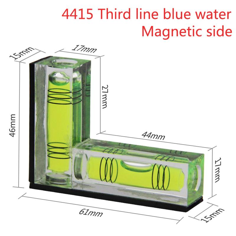 Портативный уровень, пластиковый Г-образный двунаправленный пузырьковый уровень с магнитным уровнем сбоку