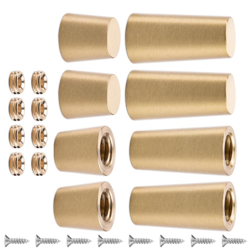 Brass Feet for Wooden Serving Trays Cutting Boards Jewelry Boxes and Bathroom Trays with 4x30mm and 4x15mm Options