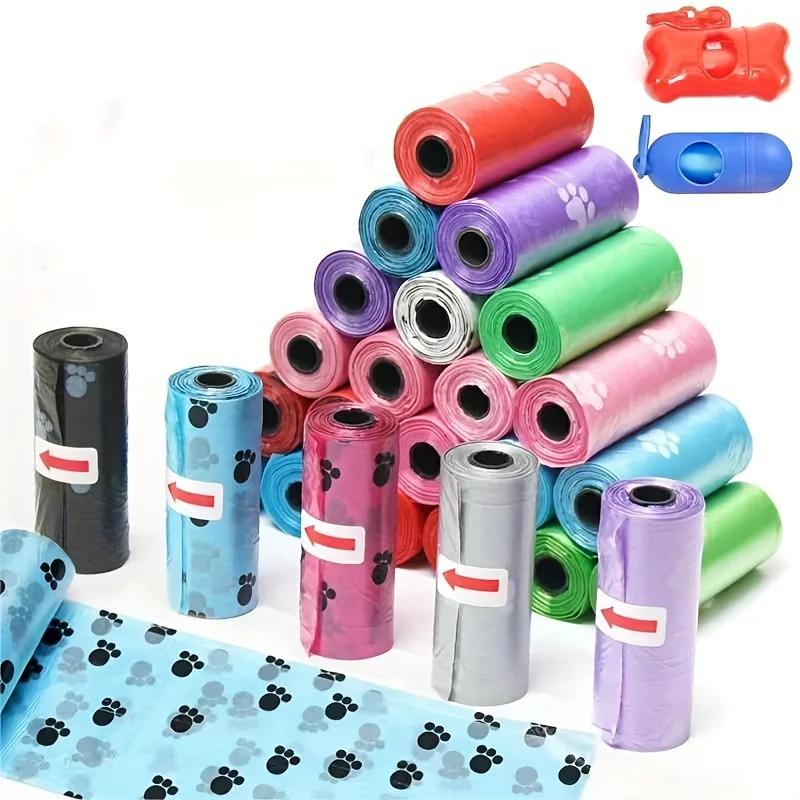 120 Poop Rolls Dog Bag Outdoor Cleaning Poop Bag Outdoor Clean Pets Supplies For Dog 15bagsroll Refill Garbage Bag Pet Supplies