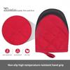 2Pcs Heat Resistant Oven Mitts with Hanging Loop Non-Slip Grip Baking Gloves Kitchen Oven Mitts for Grilling Cooking