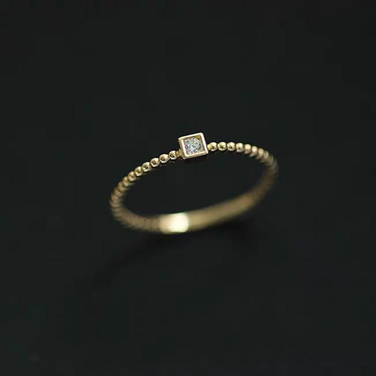 Стильное белое корейское разомкнутое кольцо из серебра 925 пробы - женское легкое роскошное составное кольцо на мизинец