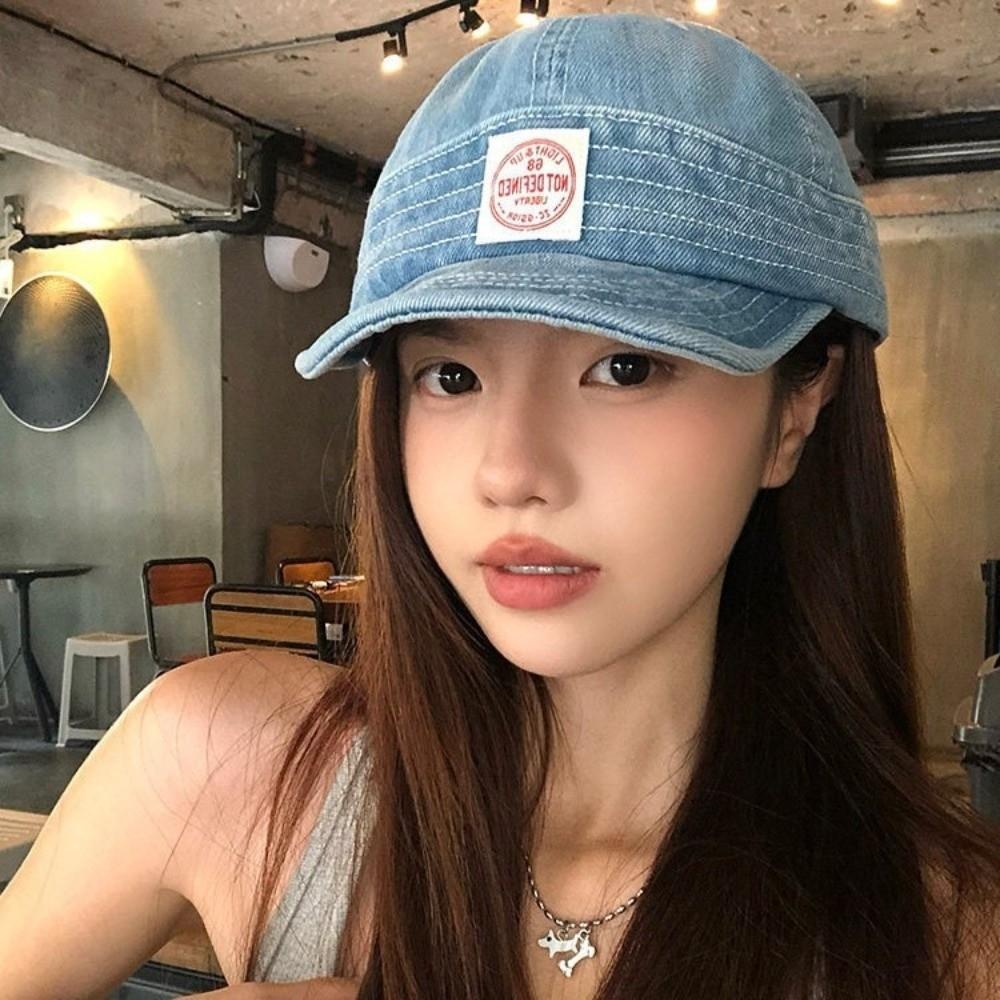 Washed Denim Denim Baseball Cap Vintage Snapback Hat Casual Sun Hat for Men Women