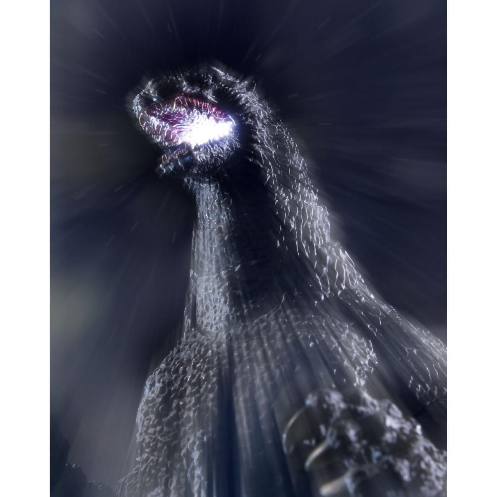 С.Х.. Monster Arts Shinkyoku Годзилла (1989) приблизительно. Подвижная фигурка из окрашенного ПВХ и АБС пластика высотой 200 мм