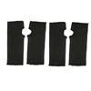 4Pcs Cut Resistant Sleeves Level 5 Protection Thumb Slot Design Good Fit Black Thickened Anti