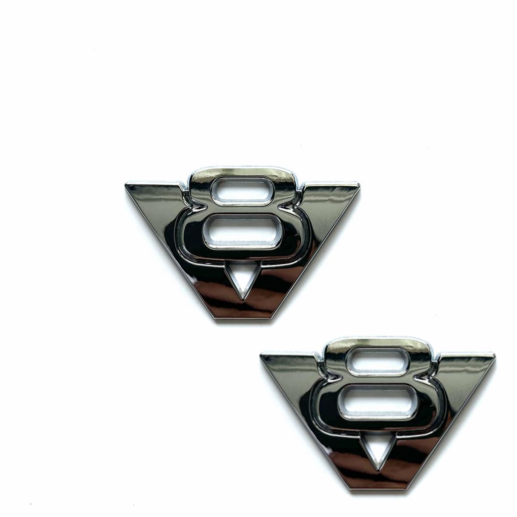 3D Metal Car Styling V6 V8 Displacement logo Fender trunk Rear Decal Emblem Badge Sticker